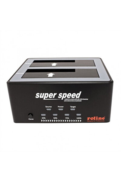 Roline Docking station HDD SATA 2.5"+3.5" USB 3.0 cu functia HD Copy, 16.01.4122