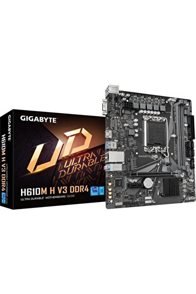Gigabyte H610M H V3 DDR4 mATX Μητρική πλακέτα LGA1700 HDMI D-Sub M.2 SATA3