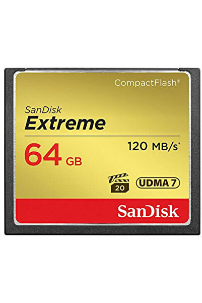 SanDisk Card de memorie Compact Flash Extreme, 64GB, 120MB/s