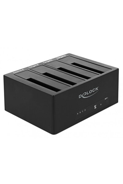 DELOCK USB 3.0 Docking Station for 4 x HDD/SSD SATA 2.5"+3.5" + Clone Functio...