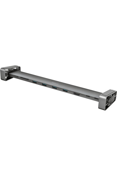 Trust Docking station Dalyx 10-IN-1, USB-C, Stand laptop integrat, Aluminium
