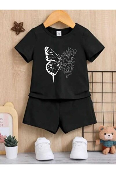 Nice Clothes Summer Children's T-Shirt Shorts Unisex (Butterfly Print)