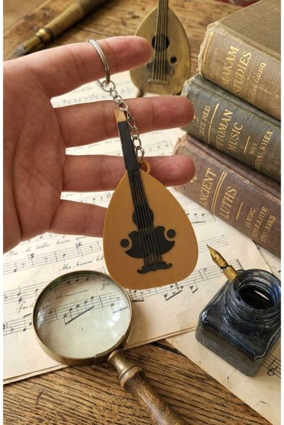 müzikveherşey Ud Keychain Bag Ornament