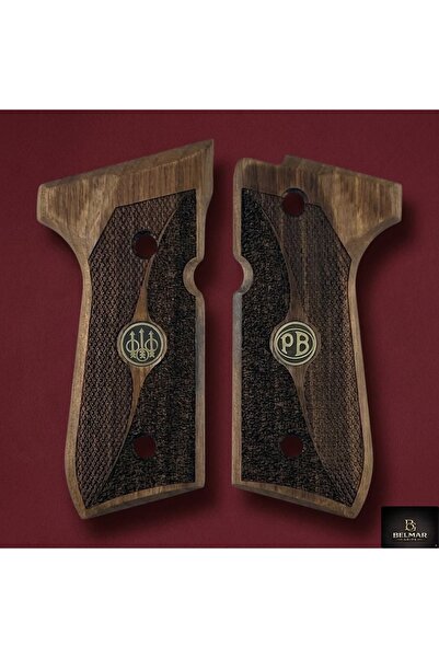 Kabze Beretta,92FS,92,92F,92A1,92FS,INOX,92G,92D,96,96D,96A1,M9,M9A1 Ceviz Ağacı Pirinç