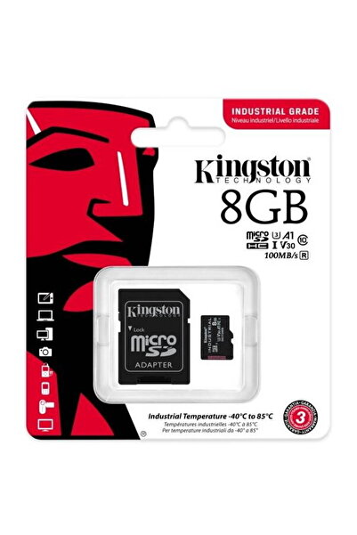 Kingston Kingston Memory Card, 8GB SD, Reader, Black/Gray