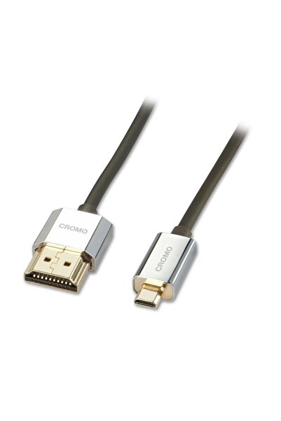 LİNDY Кабел HDMI - M-HDMI Хроми Слим 2М
