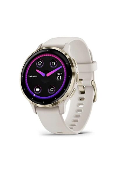 Garmin Smartwatch Venu 3S AMOLED, 8GB, Baterie cu autonomie de 10 zile, Ivory...