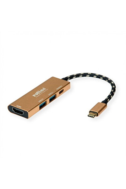 Roline Stație de andocare GOLD USB-C 3.1 cu HDMI 4K30Hz, 2 x USB-A, 1 x USB-C...