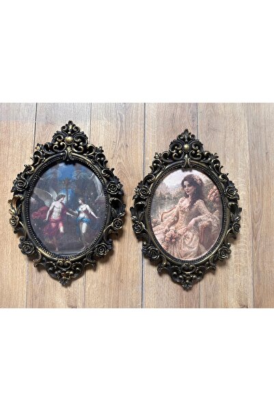 busraconcept Pictură decorativă de perete realizată manual 42cm set de 2