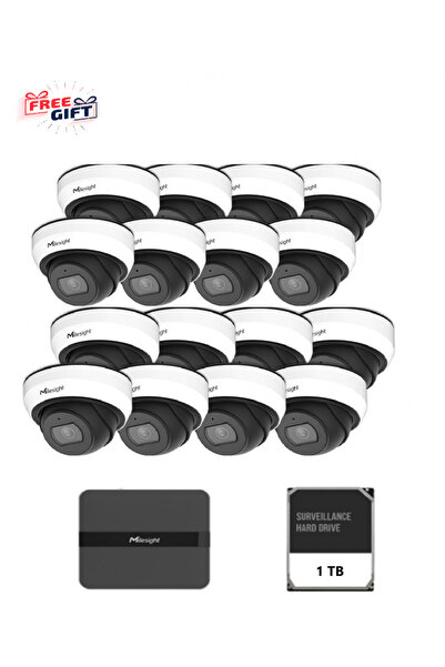 Milesight Kit16 Dome 2Mp Nvr 16 Channels