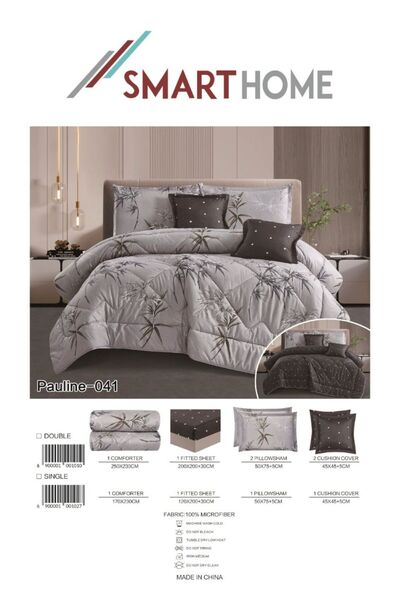 smart home Nefren Summer 6-Piece Double-Sided Bedspread with an Elegant Touch