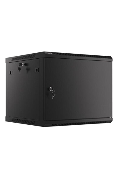 Lanberg Dulap rack de perete 19 " 9U 600x600 mm, ușă metalică, negru