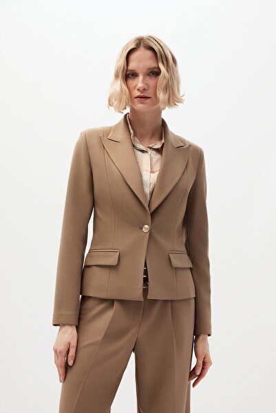 shnwomen Bej Blazer Ceket
