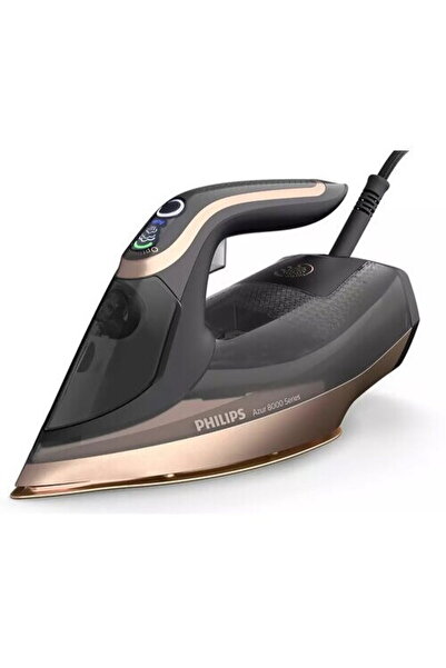 Philips Iron, Philips, Iron Steam iron, 3000 W, Metal-Plastic, Black-Gold