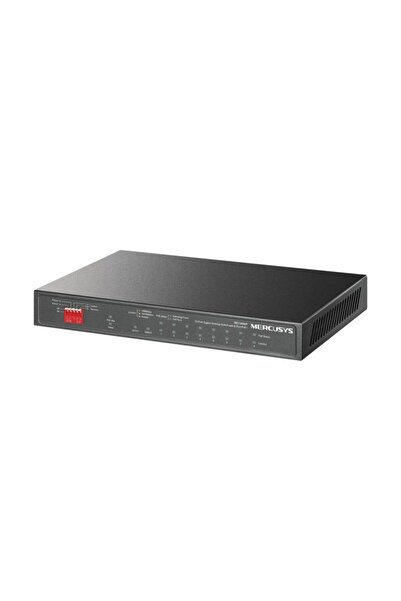 Mercusys MS110GMP Switch de birou Gigabit cu 10 porturi, 8 porturi PoE+, 2 po...