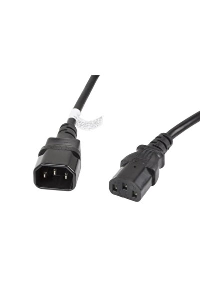 Lanberg Καλώδιο IEC 320 C13 C14 3 μ. VDE Μαύρο