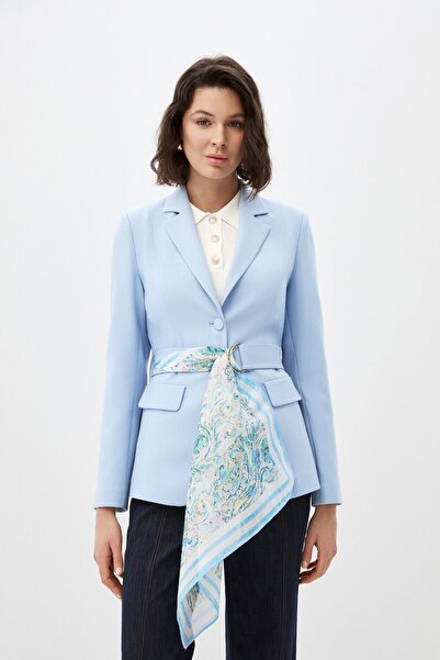 shnwomen Fularlı Blazer Ceket