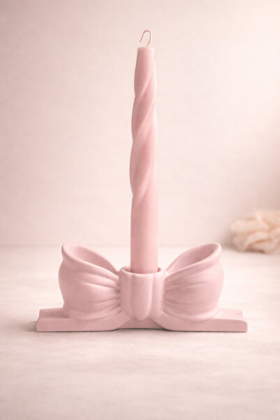 Lethe Design Fiyonk Kurdele Şamdan 1 Adet, Pinterest Kurdele Formlu Mumluk, (...