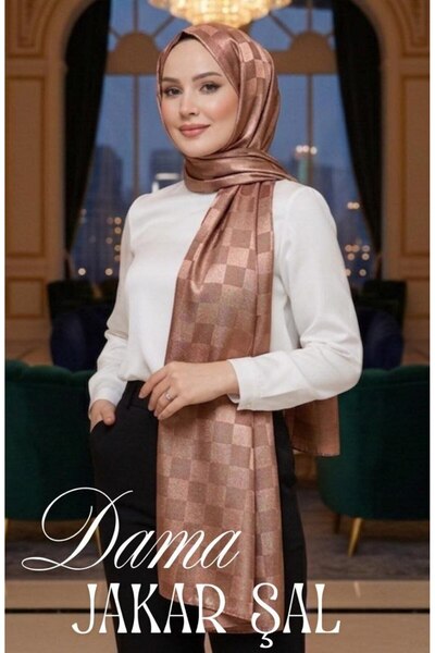 İSTANBULSTYLEMODA Dama Jacquard Shawl Satin Filled Evening Dress Shawl 190X75