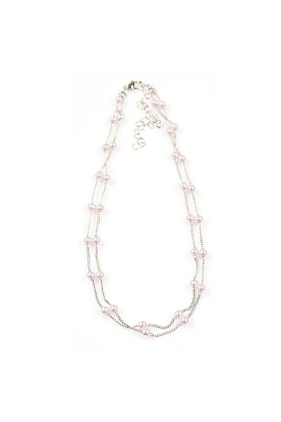 Meli Melo Paris Colier argintiu cu perle delicate