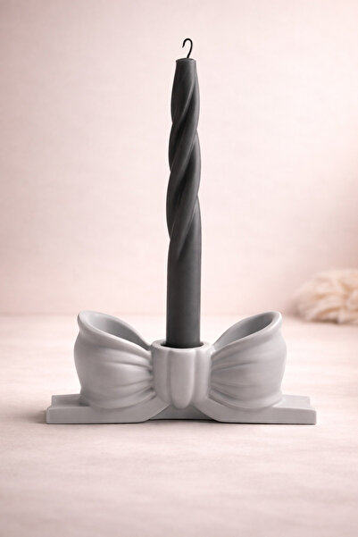 Lethe Design Fiyonk Kurdele Şamdan 1 Adet, Pinterest Kurdele Formlu Mumluk, (...