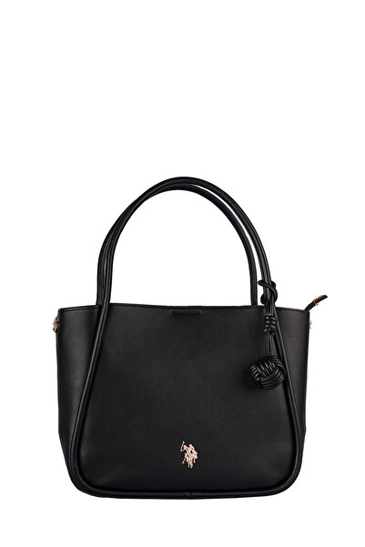 U.S. Polo Assn. U.S. Polo Assn., Τσάντα Ώμου, Μαύρη, με λογότυπο, για γυναίκες