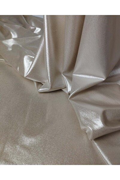 Kumaş Parça Cream-Colored Foil Jersey Fabric 140X200Cm