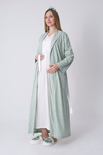 ERDENİZ TEKSTİL Σετ νυχτικών και ρόμπων για εγκύους – Ρόμπα εγκυμοσύνης, ρόμπ...