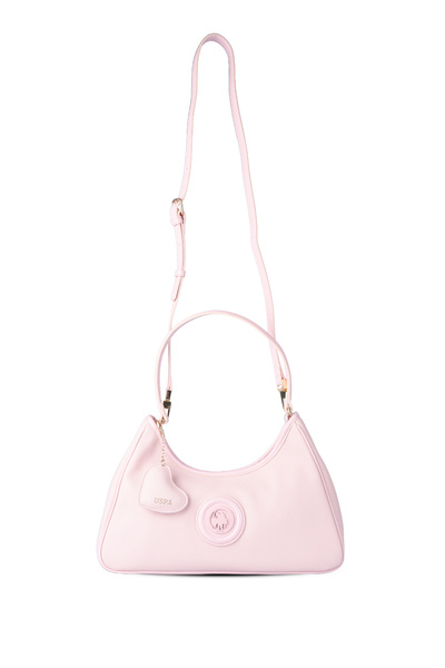 U.S. Polo Assn. Τσάντα χόμπο, σε χρώμα πούδρας, με λογότυπο, για γυναίκες