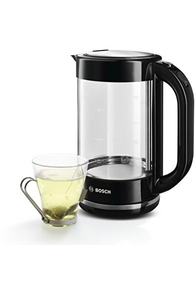 Bosch Fierbator apa TWK70B03, 2400 W, 1.7 L, Recipient din sticlă, Filtru ant...