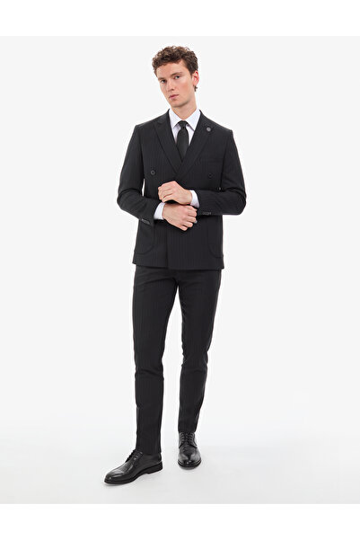 Pierre Cardin Black Ex. Slim Fit Suit 50316758-Vr046