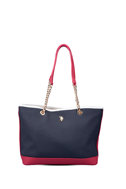 U.S. Polo Assn. Τσάντα tote, Ναυτικό μπλε-Κόκκινο-Λευκό, με λογότυπο, για γυν...