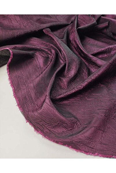 Kumaş Parça Telali Dark Pink Burgundy Taffeta in between the Colors 135X240Cm