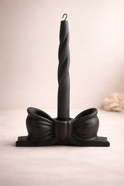 Lethe Design Fiyonk Kurdele Şamdan 1 Adet, Pinterest Kurdele Formlu Mumluk, (...