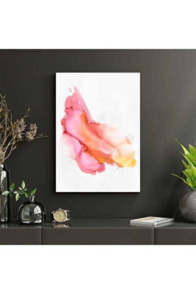 Bpestore Tablou Canvas Abstract Modern Roz-Portocaliu - Decor Elegant pentru ...