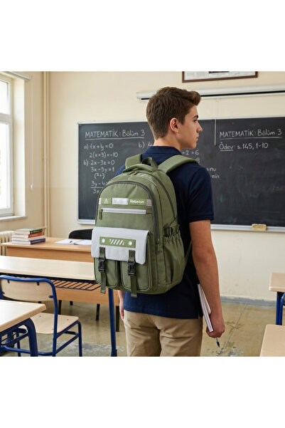 Relaxion Ergonomic Large Size Multi-Compartment High School University Daily ...