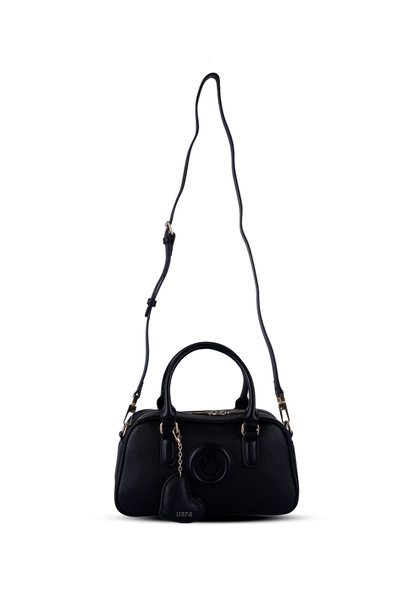 U.S. Polo Assn. Geantă tip duffle, neagră, cu logo, pentru femei