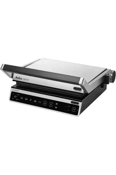 AMICA Gratar electric ProfiGrill GK 5011, 2000W, Argintiu/Negru