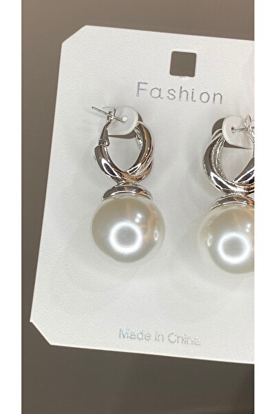 SELUVİA Women's Large Vintage Pearl Earrings |   Retro Design with Hanging Ba...