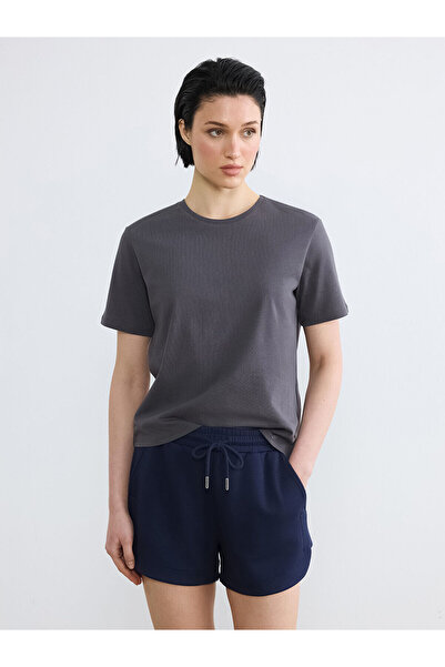 LC Waikiki Γυναικείο μπλουζάκι YK PLUS με λαιμόκοψη ποδηλάτου