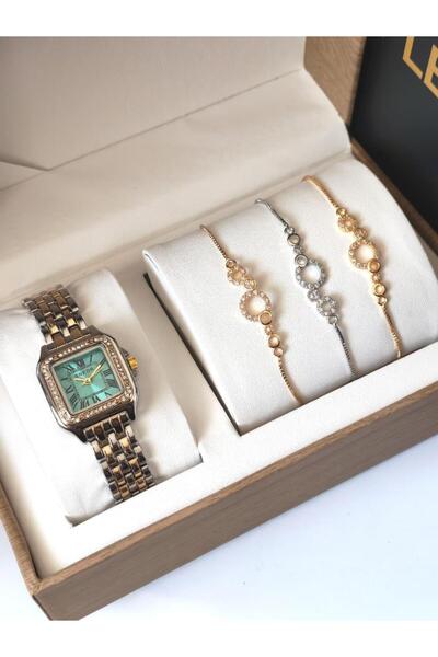 NO BRAND Snedr Brand Watch Set Classic Design Inlaid - Waterproof and Rust Proof