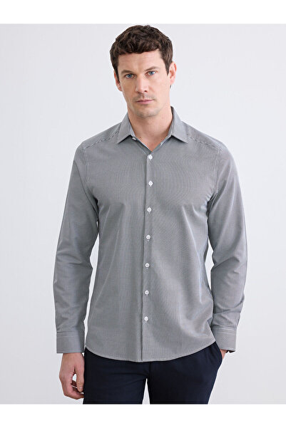 LC Waikiki Nevavm Slim Fit Plaid Men's Shirt with Difference