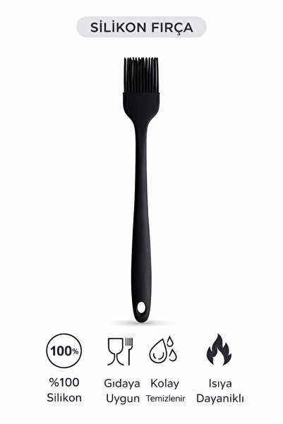 evolis kitchen 1 قطعة فرشاة سيليكون مقاومة للحرارة وغير قابلة للالتصاق باللون...