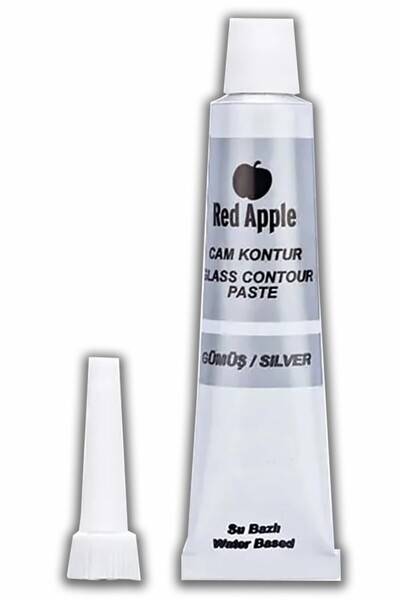 Artlantis Kontür Boyası 20 ml 1 Adet Red Aple Cam Vitray Boyası Kontur Boyası...