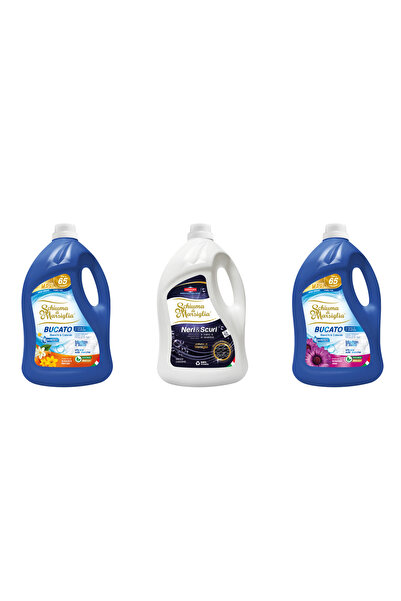 Schiuma di Marsiglia BUCATO detergent rufe 3 x 5L (15L), Arancio + Neri + Ame...