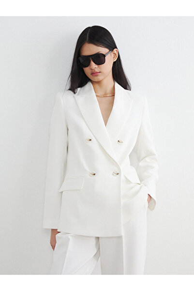 LC Waikiki Nevavm Double-Breasted Collar Women's Blazer Jacket