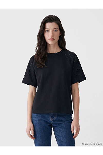 LC Waikiki Peak New Season Crew Neck Stoned Soft Touch Women's T-Shirt