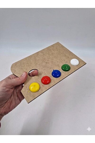 Mu Art Ahşap 10 Ξύλινες Παλέτες Ζωγραφικής Μικρού Μεγέθους 20 εκ. Νο. 5