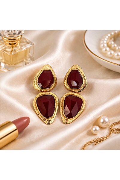 shinora.jewelry Ruby Glow Vintage Küpe