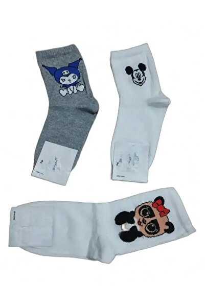 EfemİcGiyim Mixed Patterned College Socks 12-Pack